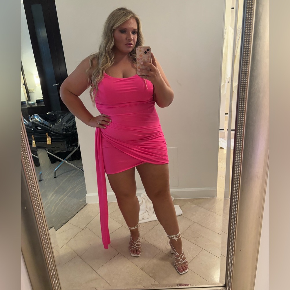 Fashion Nova Hot Pink Mini Dress